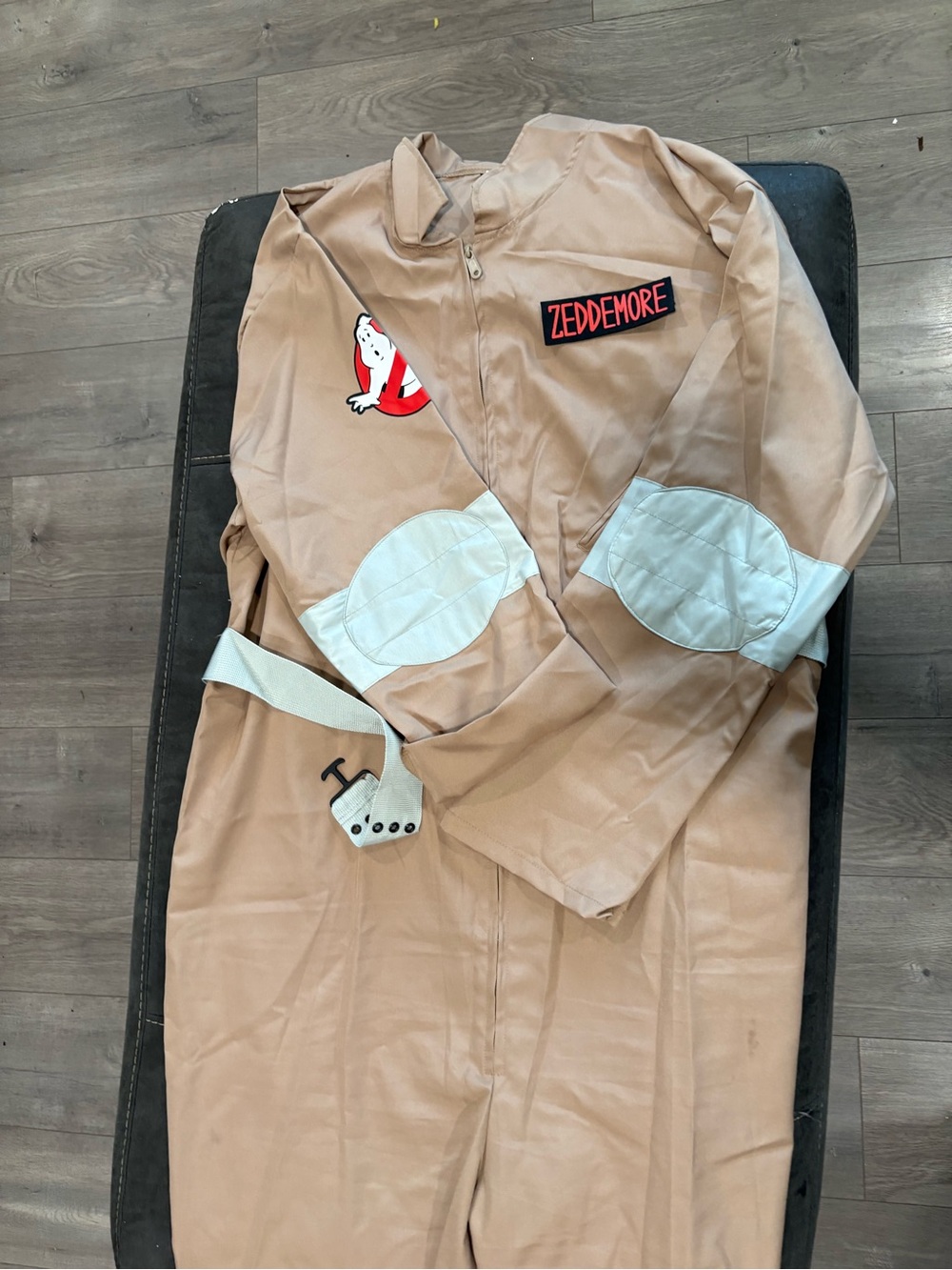 Ghostbusters Adult Tan Jumpsuit Costume with Name Patch